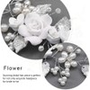 Evlry Flower Bridal Wedding Hair Vine Beads Hair Accessories Leaf