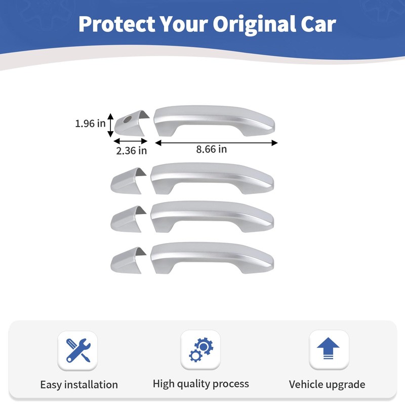 JOSHELA for Silverado Door Handle Cover Trim for Chevy Silverado/Tahoe