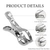 10 PCS Stainless Steel Swimming Pool Cover Clips,for Aboves Ground
