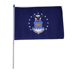 Air Force Emblem 12"x18" Stick Flag (6)