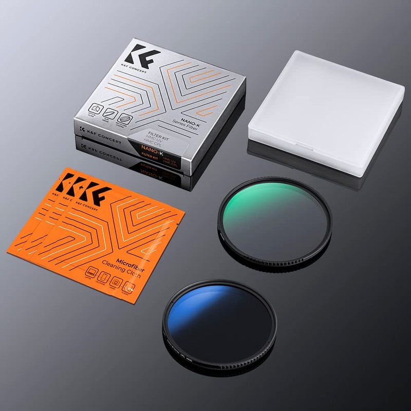 K&F Concept 49mm UV and CPL Filter Kit 18 Multi