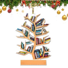 Book Lovers Ornaments 2024, Christmas Tree Book Ornaments, Bookworm Ornaments，Gifts for Teachers, Nerdy Friends, Book Lovers, Book Club Memorial Gifts, Christmas Ideas Ornaments