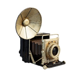 PARSAHO Vintage Camera Statue Model Showcase Decorative Props Showcase Camera Crafts Collectible Figurine Home Desktop Decoration