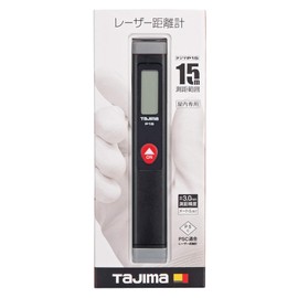 TJM Design Tajima LKT-P15B Laser Distance Meter, P15, Black, PSC Certified Product