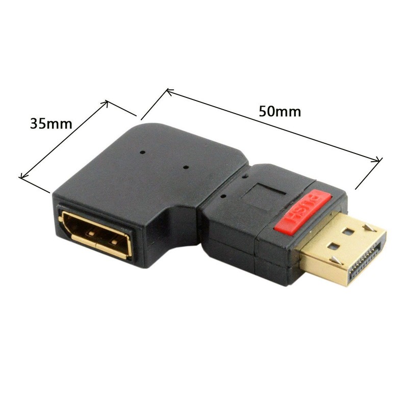 CY DisplayPort macho a hembra adaptador de extensión estándar DP