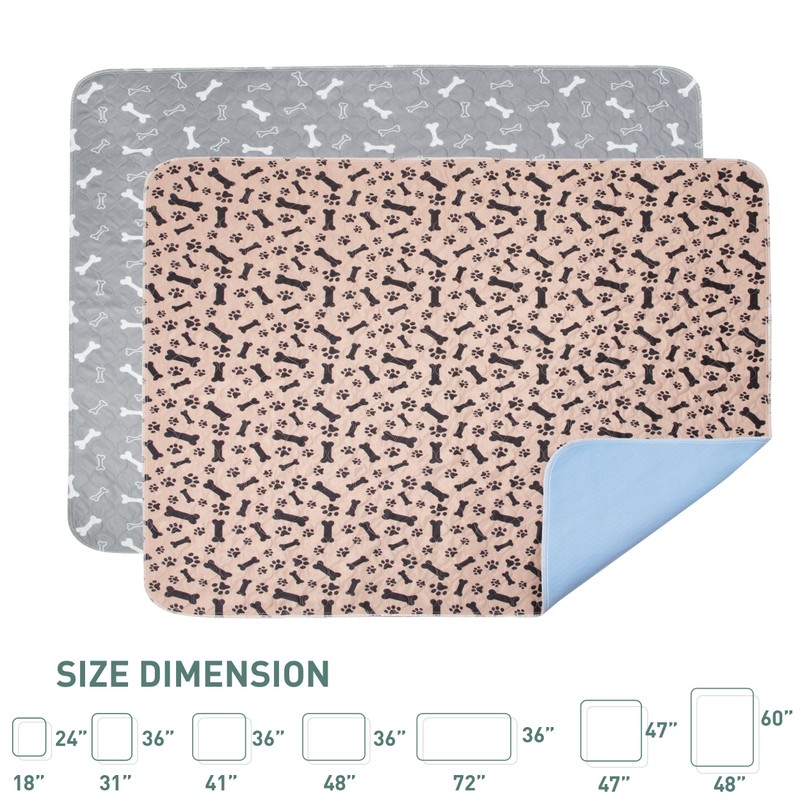 Eterish Reusable Washable Pee Pads for Dogs Extra Large 36''