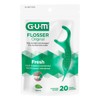 GUM - Flossers Dentales con Mango Ergonómico y Sabor Menta