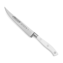 Arcos Serie Riviera Blanc - Steakmesser - Klinge aus Nitrum geschmiedetem Edelstahl 130 mm - HandGriff Polyoxymethylen (POM) Farbe Weiße