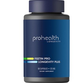 ProHealth Fisetin Supplements-15X Better Absorption from Polyphenol Blend + MCT Oil. 3rd Party Tested Pure. USA Manufactured. Powerful Antioxidant + Senolytic. Fisetin Supplement 125mg X 60 Servings