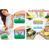 2-in-1 Dish Soap Dispenser with Sponge for Kitchen (Black)