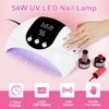 UV Nail Lamp, 72W Professional Nail Dryer, 3 Timer Settings,