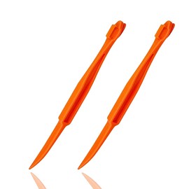 Orange Peeler Tools Citrus Peel Cutter Plastic Fruit Vegetable Slicer Cutter Lemon Peeler Opener Remover Fruit Tools Kitchen Accessories Cooking Knife Kitchen Gadget Tool,2 Pack (Orange)