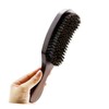 minkissy Facial Beard Brush Men's Hair Comb Wooden Handle for
