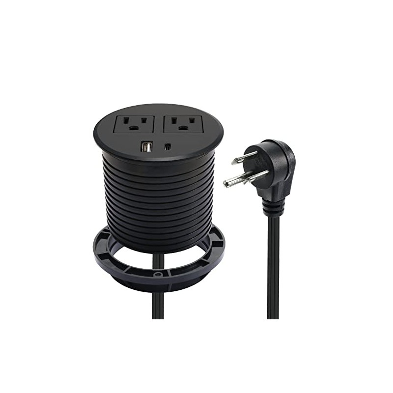 4 LEAF Barra de Alimentación con USB C Carga Rápida