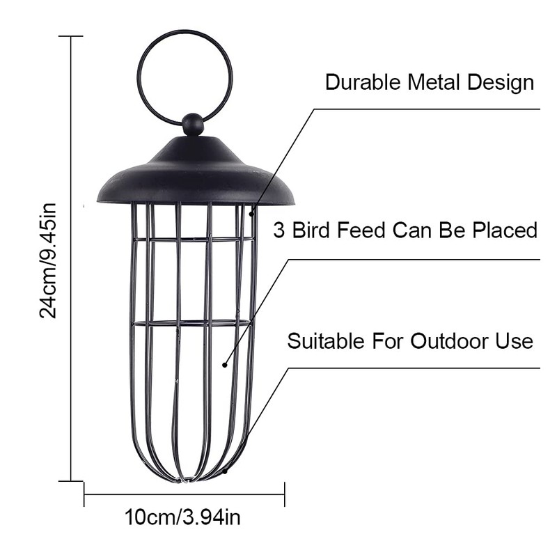 Bird Feeder Squirrel Proof Metal Bird Feeder Iron Automatic Hanging