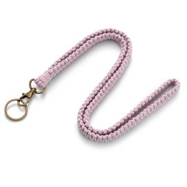 MORSUNBELA Lanyard Work ID Card Keychain Hand Wrist Strap Lanyard Purple Key Long Lanyard Universal