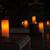 4"x10" Single Outdoor Solar LED Candle Light with Dusk to