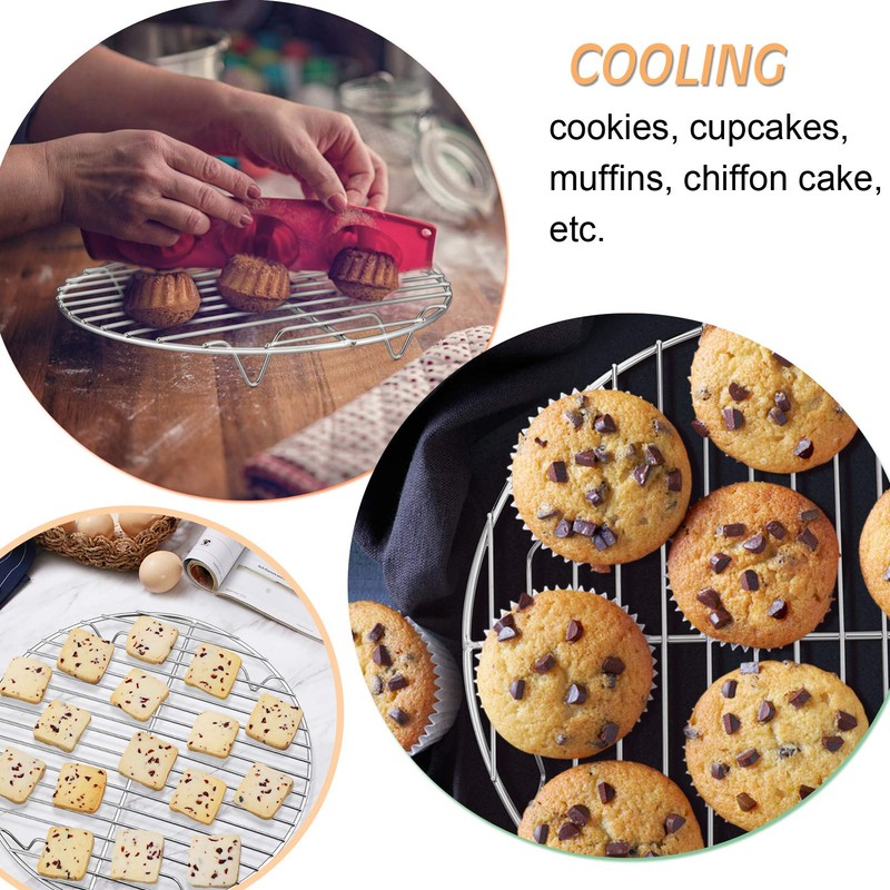 P&P CHEF 9 Inch Cooking Rack Round, Stainless Steel Round