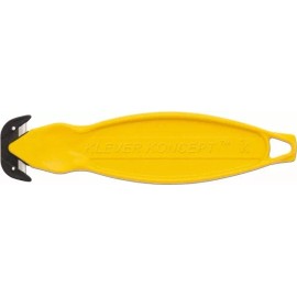 Klever Innovations 6-1/4" Blade Recessed/Hook Blade Box Cutter Carbon Steel B...