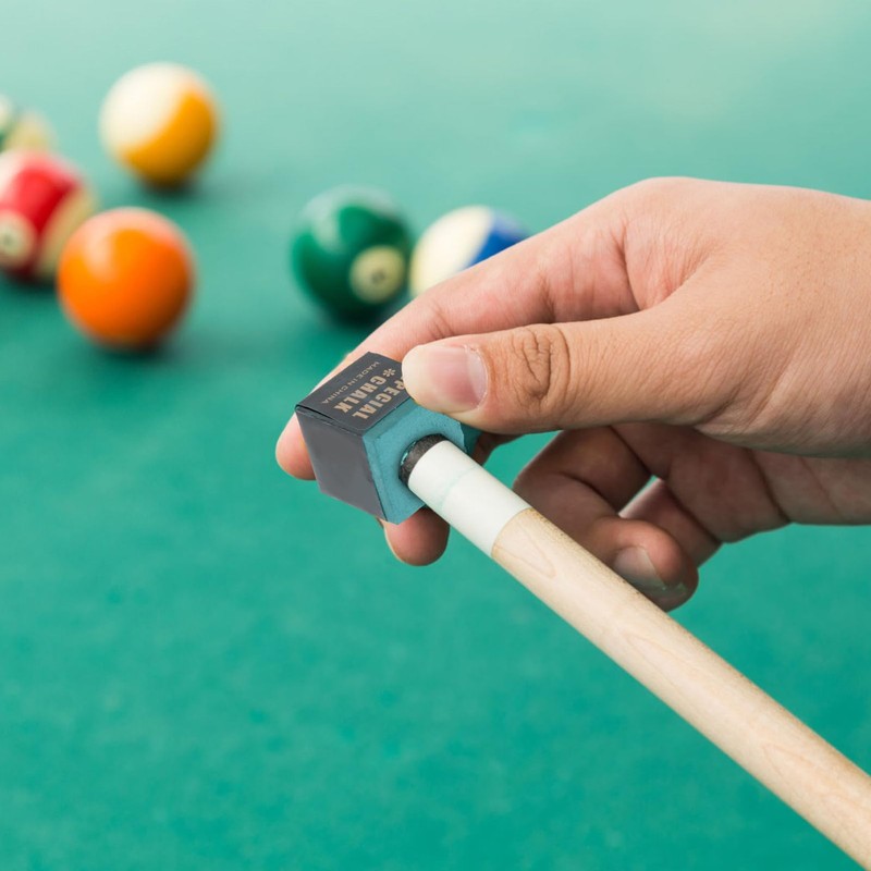 Kichvoe 12pcs Pool Cue Chalk, Deep Green, 2.5cm, Set of