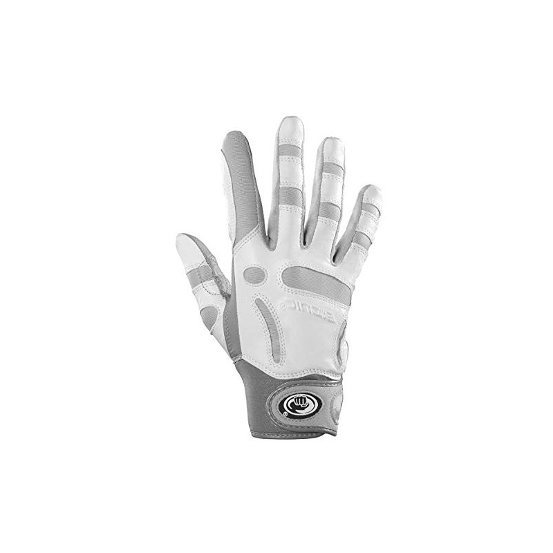 BIONIC Womens ReliefGrip Golf Glove - Grey/White - L
