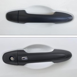 SUERAUTO4X4 Door Handle Cover for Toyota Hilux N80 2015-2025 Revo with Smart Keyless Entry, Matte Black Car Door Handle Scratch Protector Cover Trim Exterior Accessories, 4 Door