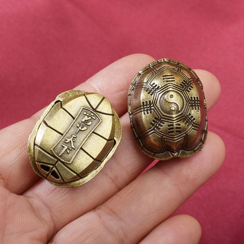 AINIFU Mini Divination Turtle Shell for Relieve Stress Fengshui Chinese
