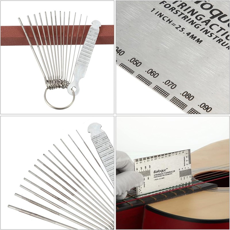 17 Pcs Guitar Luthier Tools Set Include 9 Understring Guitar