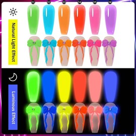 Beauty Box Partners Jjomul gel 6-piece set luminous fluorescent gel / 쪼물젤 6종 세트 야광 형광젤