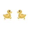 Duck Earrings Sterling Silver Gold Duck Stud Earrings Animal Duck