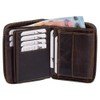 Ledershop24 5508 Gift Set Men's Leather Street Bag Wallet with