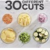 Zakarian Safe Slice Upright Mandoline Thickness Adjust Vegetables Fruit Black