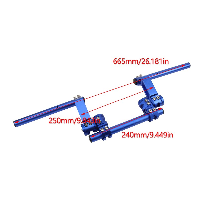 PowerMotor 7/8" 22MM Adjustable Motorcycle Handlebars,Dirt Bike Removable Handle Bar