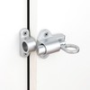 INIRET 2 Packs Self-Closing Latches，Silver Gray Spring Door Lock，Resilient Bolt