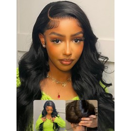 Nadula Bye Bye Cap 13X4 HD Real Scalp 3D Body Wave Lace Front Wigs Human hair Pre Everything Glueless Wig with Invisi Drawstring Pre Plucked Skin-melt HD Lace Frontal Wig 180% Density 18inch