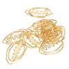 100pcs Special Shape Paper Clips Creatively Cute Plated Metal Bookmark