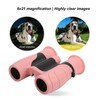 Kids Binoculars 8X Magnification Natural Rubber Glass Optical Lenses Durable