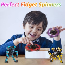 Gokeey for Mom Transformable Fidget Spinners for Kids and Adults Stress Relief Sensory Toys for Boys and Girls Fingertip Gyros Toy Birthday Party Favors for Kids Classroom Gifts