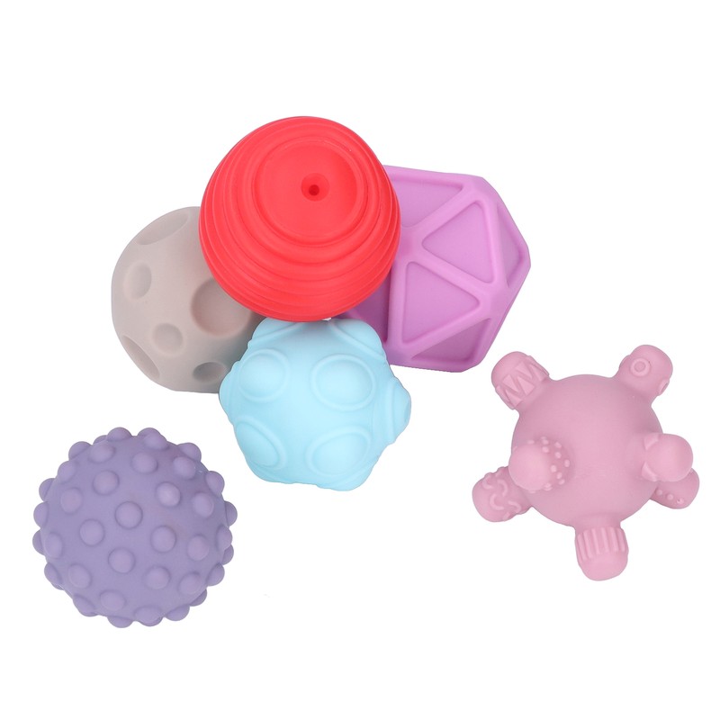 Soft Rubber Building Blocks DIY Infants Toddlers Manual Brain Relief
