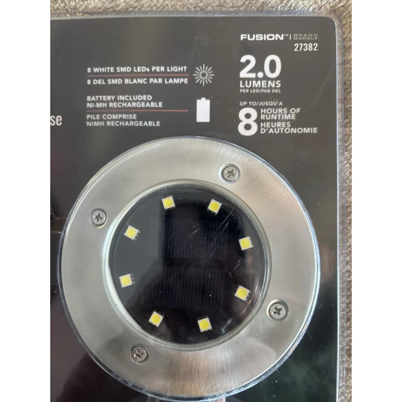 Moonrays 4 Solar Lawn/Deck lights-Solar Powered-2.0-8h