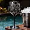 Lifecapido Stainless Steel Wine Glasses Set of 2, 18oz Etched