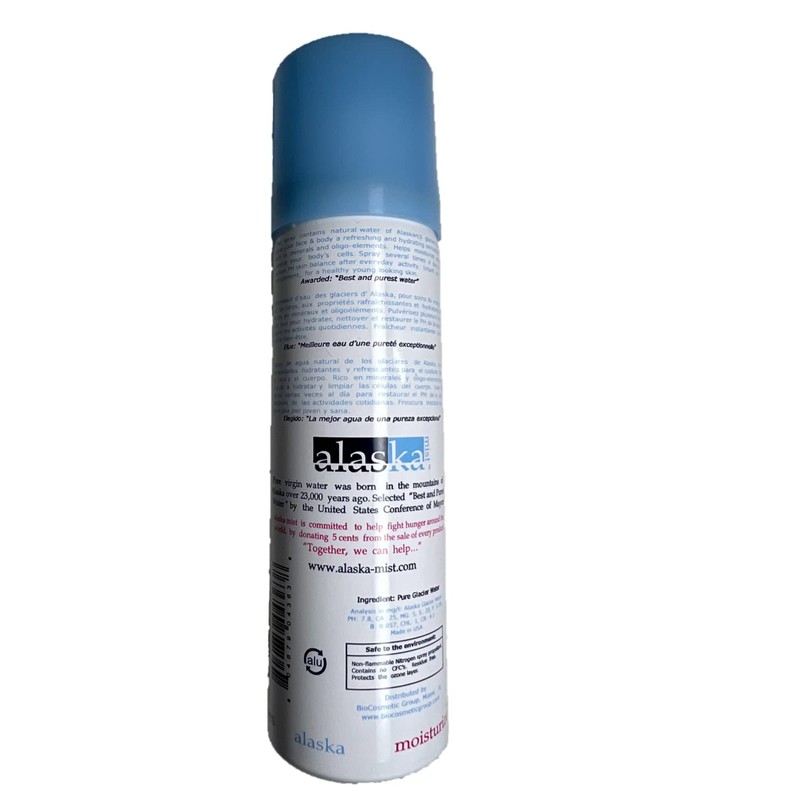 Alaska Mist Spray- Vitalizing Natural Glacier Water- Refreshing hydration moisturizer-