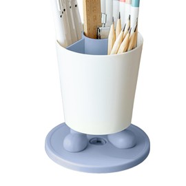 Desk Pen Holder - Desk Organizer Pen Holder Cup | 360 Degree Rotating Stand Storage Container, Modern Decor Stationery Supplies Makeup Brush Storage for Home Classroom