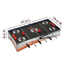 Hathaway Revolver 40-in 4-1 Tabletop Multi-Game with Foosball, Table Tennis, Glide Hockey, and Finger Football (BG1143M)