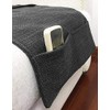 JINTN Linen Sofa Armrest Organiser - Armrest Caddy Pocket Organizer