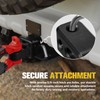 BUNKER INDUST Shackle Hitch Receiver 3/4" D Ring Shackle w/Trailer