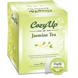 Cozy Up Jasmine Green Tea K-Cup Pods, 36-Count, Compatible with Keurig Brewers