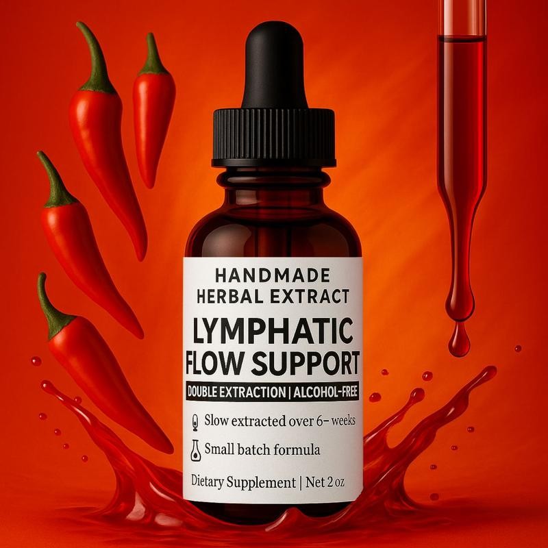 Lymphatic Flow Support Drops - Herbal Blend with Mullein Leaf,