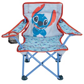 Lilo & Stitch Children's Chair Foldable Camp Chairs for Kids - Fold and Go Chair for Park, Sports or Patio Includes Carry Bag, by JAKKS Pacific Toddlers 24M+