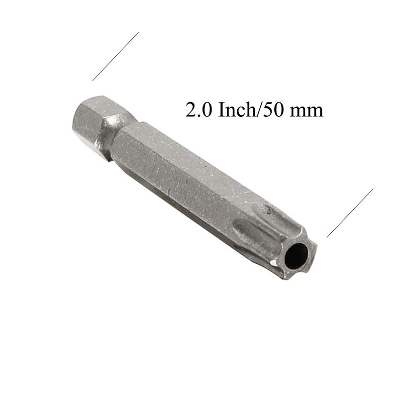 XMHF1/4- Inch Hex Shank Torx T40 S2 Steel Security Screwdriver
